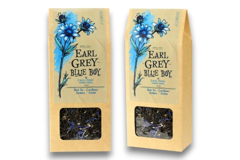 Herbata Czarna EARL GREY BLUE BOY (KT) (50g) Niebieski Chaber Bławatek !!
